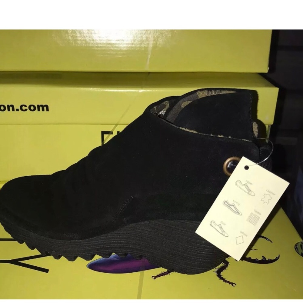 NEW!! Ankle Boots Fly London Size 5 Black - Picture 2 of 3
